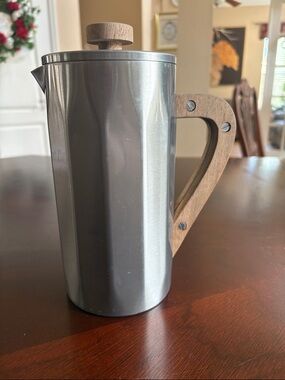 Starbucks Stainless Steel French Press with Wooden Handle gently used
